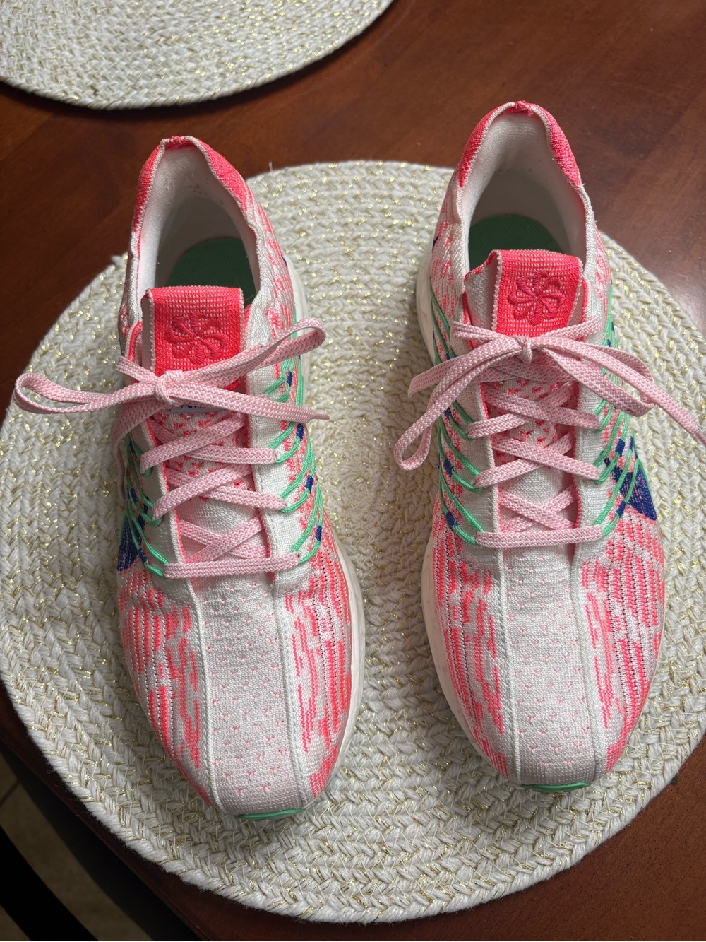 Nike Women’s Pegasus Zoom X Pink Multi Knit Athletic Sneakers